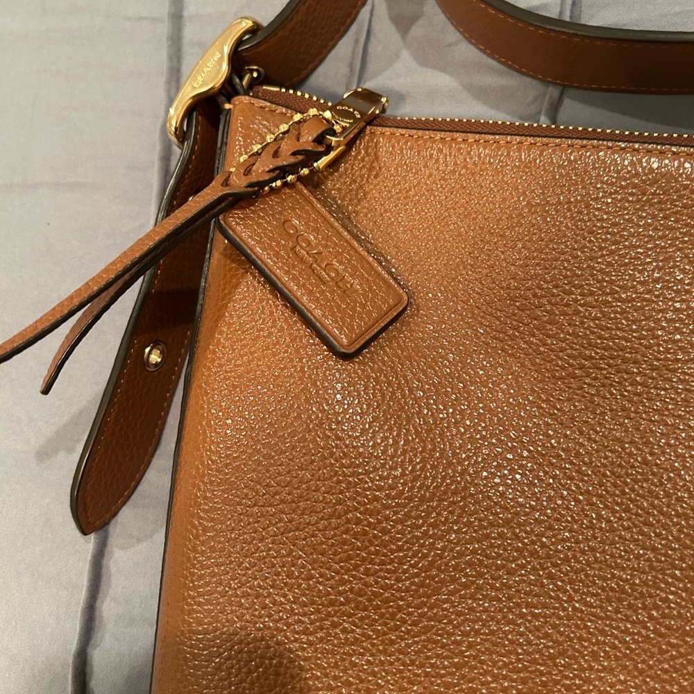 Coach Tan Leather Crossbody Bag - Picture 3 of 10